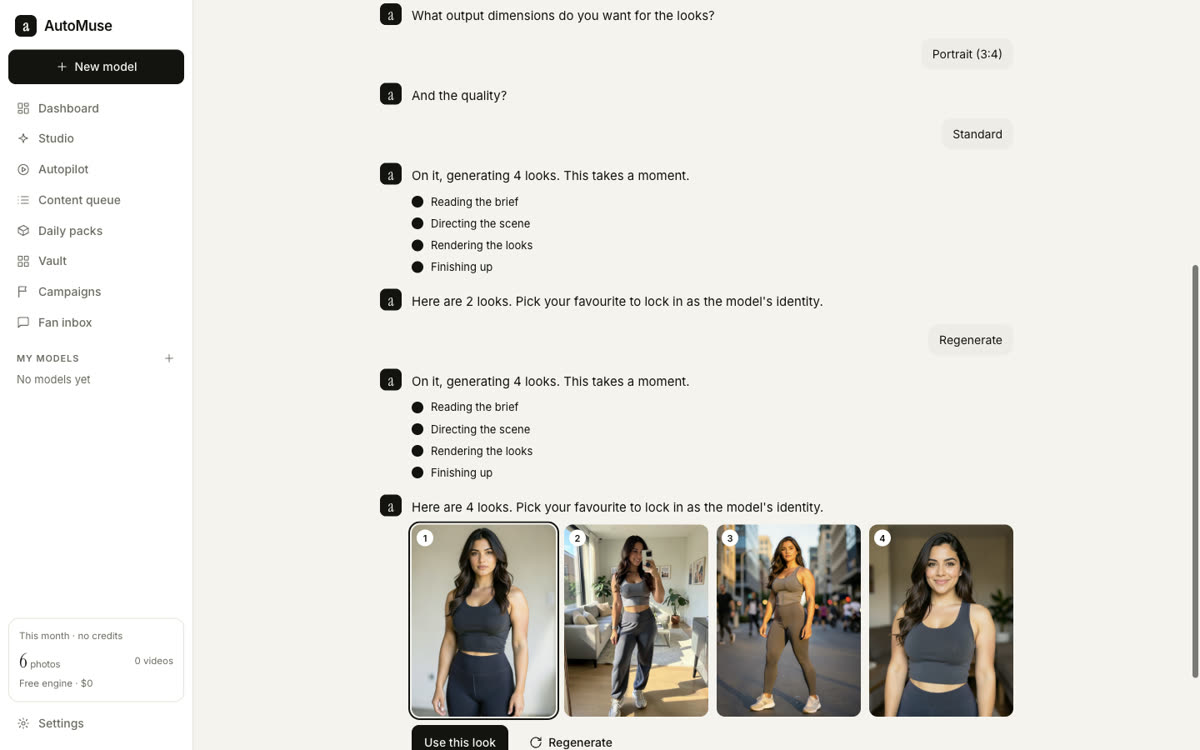 AutoMuse app screenshot