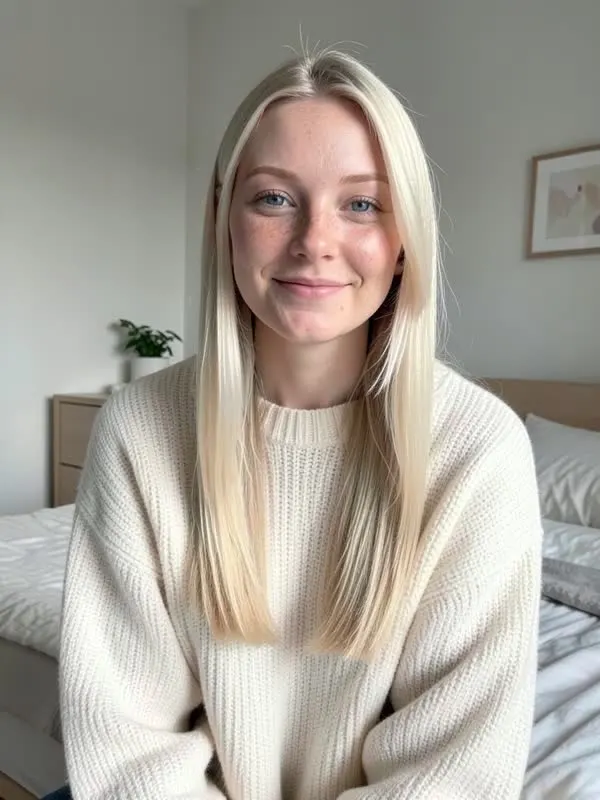 AI character in a cozy sweater